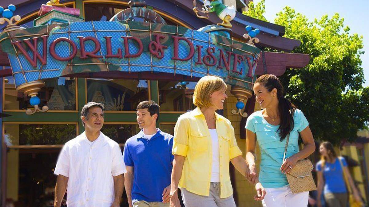 family at world of disney springs